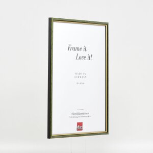 Efektný drevený rám profil 23 zelený 25x50 cm antireflexné sklo