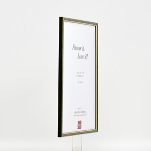 Efektný drevený rám profil 23 zelený 25x50 cm antireflexné sklo
