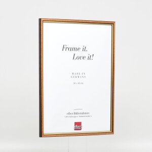 Efektný drevený rám profil 23 svetlohnedý 25x50 cm antireflexné sklo