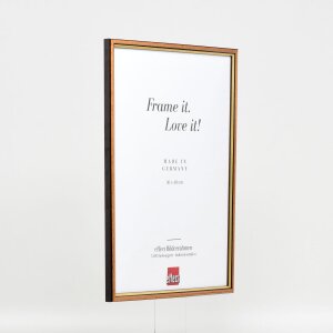 Efektný drevený rám profil 23 svetlohnedý 25x50 cm antireflexné sklo