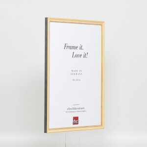Efektný rám z masívneho dreva profil 25 žltý 35x50 cm antireflexné sklo