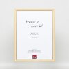 Efektný rám z masívneho dreva profil 25 žltý 35x50 cm antireflexné sklo