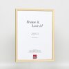 Efektný rám z masívneho dreva profil 25 žltý 35x50 cm antireflexné sklo