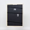 Efektný drevený rám profil 32 sivomodrý 13x18 cm antireflexné sklo