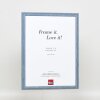 Efektný drevený rám profil 32 sivomodrý 13x18 cm antireflexné sklo