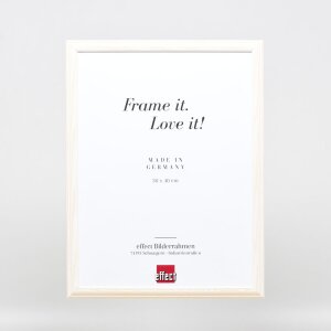 Efektný drevený rám profil 32 biely 27x48 cm antireflexné sklo