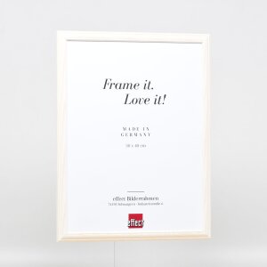 Efektný drevený rám profil 32 biely 27x48 cm antireflexné sklo