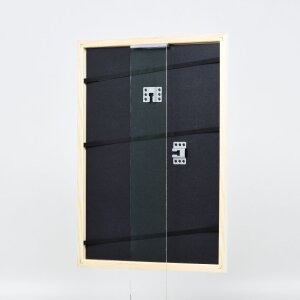 Efektný drevený rám profil 32 biely 28x35 cm antireflexné sklo
