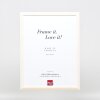 Efektný drevený rám profil 32 biely 28x35 cm antireflexné sklo