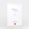 Efektný drevený rám profil 32 biely 28x35 cm antireflexné sklo