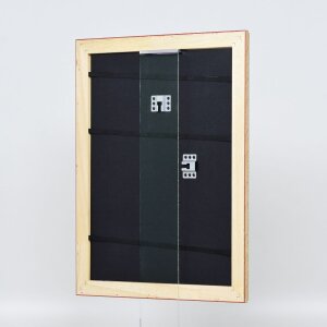 Efekt drevený barokový rám profil 37 antická strieborná 25x60 cm antireflexné sklo
