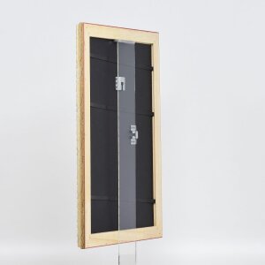 Efekt drevený barokový rám profil 37 antická strieborná 25x60 cm antireflexné sklo