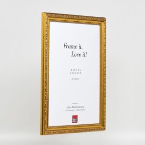 Efekt drevený barokový rám profil 37 antické zlato 42x59,4 cm antireflexné sklo