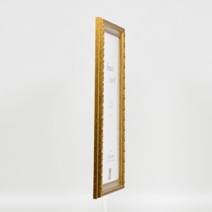 Efekt drevený barokový rám profil 37 antické zlato 42x59,4 cm antireflexné sklo