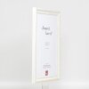 Efektný drevený barokový rám profil 37 biely 10,5x14,8 cm antireflexné sklo
