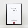 Efektný rám na obrazy z masívneho dreva profil 39 čierny 30x40 cm antireflexné sklo