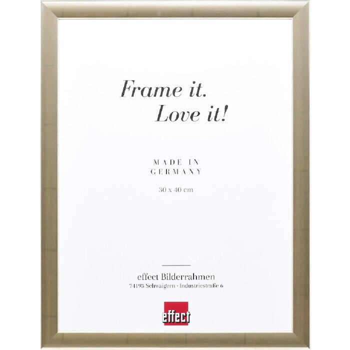 Effect Holz-Bilderrahmen Profil 43 silber 60x80 cm