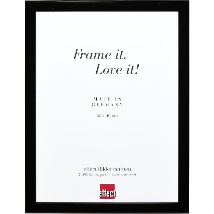 Effect Fotorámik Drevený Čierny Vysoký Lesk 59,4x84,1 cm