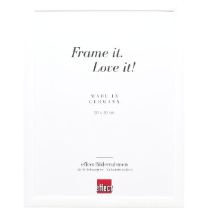 effect Holz-Bilderrahmen Profil 43 weiß hochglanz...