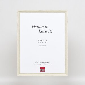 Effect Drevený rám s profilom 48 biely s antireflexným sklom 21x29,7 cm