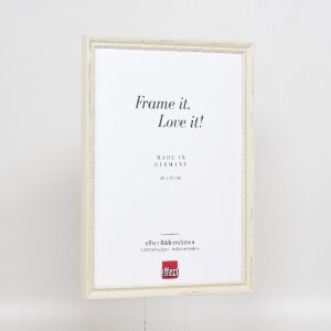 effect Holzrahmen Profil 48 weiß 27x48 cm Antireflexglas