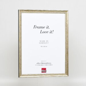 Effect Holzrahmen Profil 48 gold 30x30 cm Antireflexglas