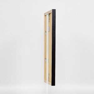 Effect Holzrahmen Profil 48 schwarz 30x30 cm Antireflexglas