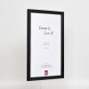 Effect Holzrahmen Profil 48 schwarz 30x30 cm Antireflexglas
