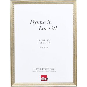 Effect Holzrahmen Profil 48 gold 30x40 cm Antireflexglas