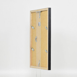 Effect Holzrahmen Profil 48 silber 50x60 cm Antireflexglas