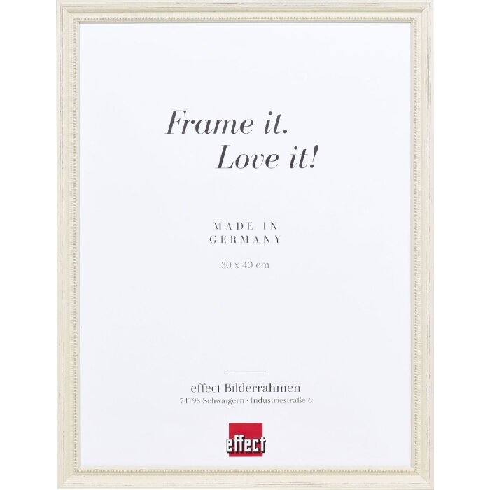 Effect Drevený fotorámik Profil 48 biely 50x70 cm antireflexné sklo