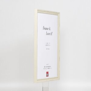 effect Holzrahmen Profil 48 weiß 30,5x91,5 cm Antireflexglas