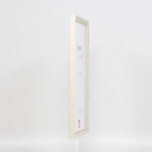 effect Holzrahmen Profil 48 weiß 30,5x91,5 cm Antireflexglas