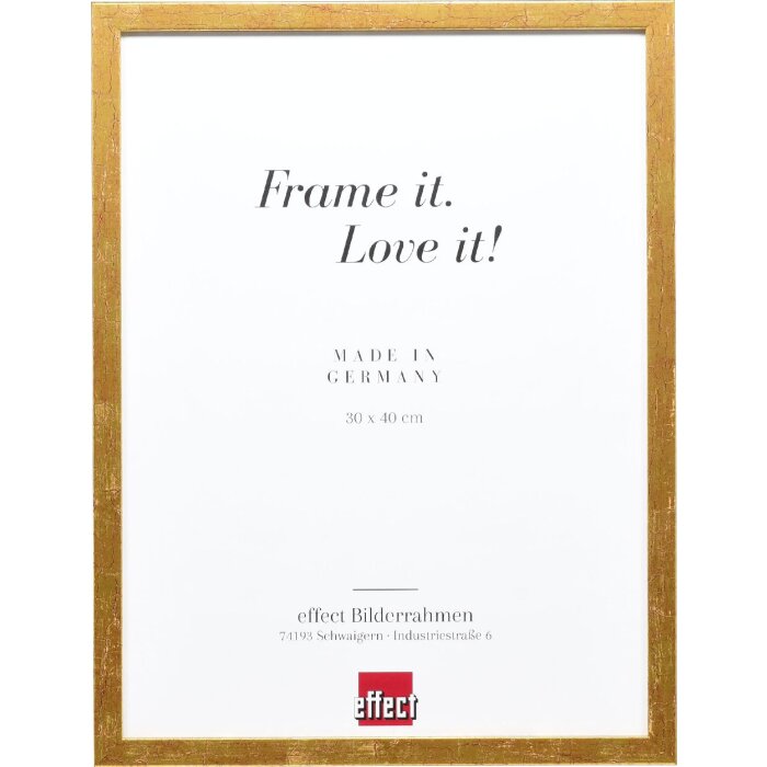 Effect Holzrahmen Profil 51 antikgold 7x10 cm Antireflexglas