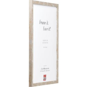 Effect Holzrahmen Profil 51 antiksilber 40x40 cm – masívny drevený rámik s antireflexným sklom