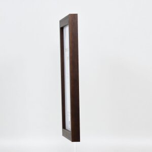 Efektný drevený obrazový rám profil 52 tmavohnedý 10,5x14,8 cm antireflexné sklo