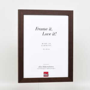 Efektný drevený obrazový rám profil 52 tmavohnedý 10,5x14,8 cm antireflexné sklo