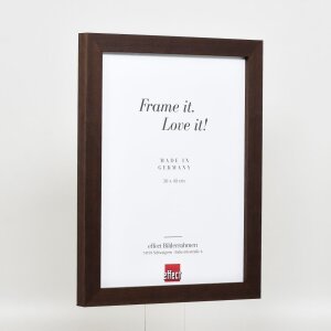 Efektný drevený obrazový rám profil 52 tmavohnedý 10,5x14,8 cm antireflexné sklo