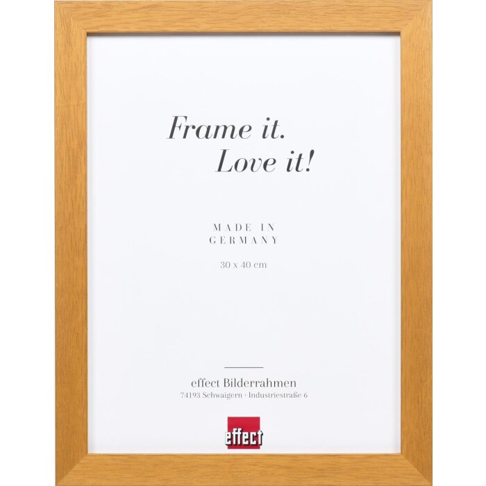 Efektný drevený profil rámu obrazu 52 vo farbe dub 61x91,5 cm antireflexné sklo