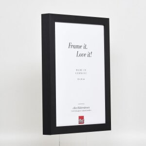 Efektný drevený obrazový rám profil 55 čierny 24x30 cm antireflexné sklo