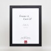 Efektný drevený obrazový rám profil 55 čierny 24x30 cm antireflexné sklo