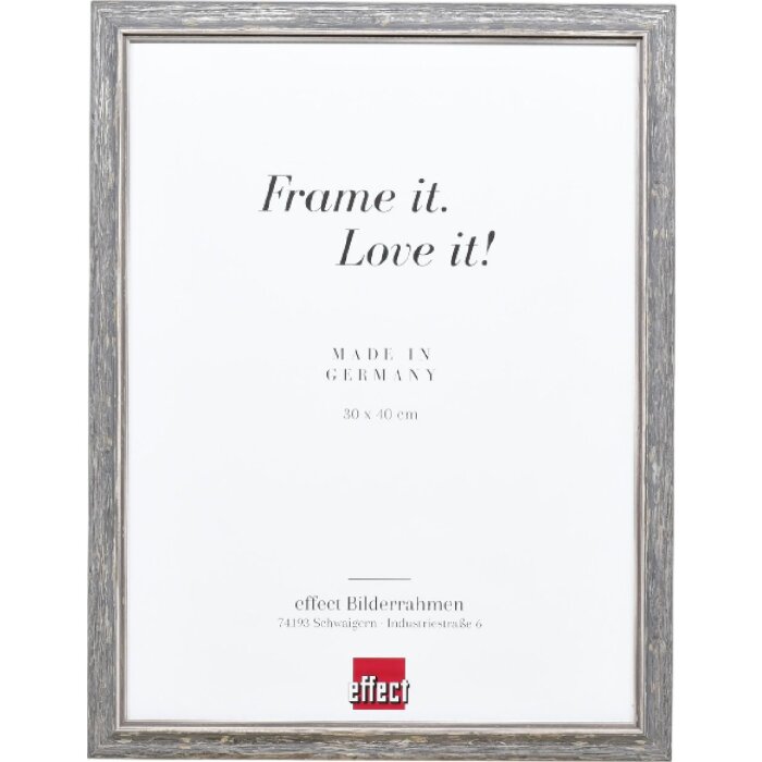 Effect Holzrahmen Profil 67 Schwarz 45x80 cm mit Antireflexglas