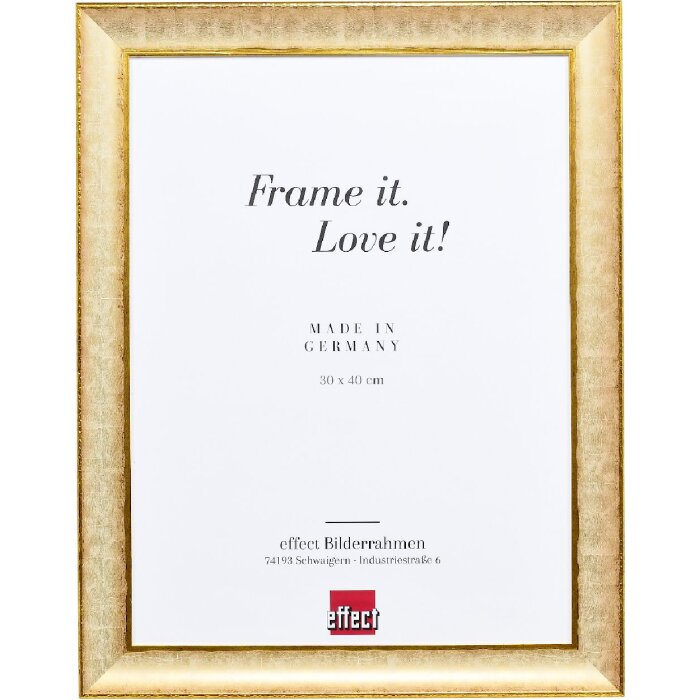 Effect Holzrahmen Profil 68 elfenbein 70x100 cm mit Antireflexglas