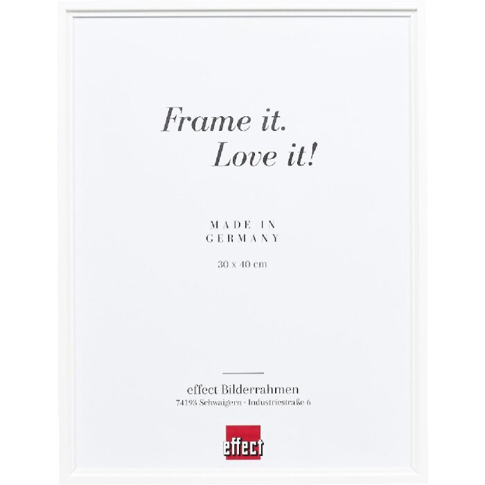 effect Drevený fotorámik Profil 69 biely 20x20 cm antireflex