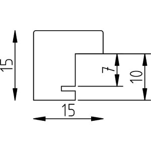 Effect fotorámik Profil 70 Dub 20x25 cm antireflexné sklo