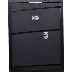 Effect Holz-Bilderrahmen Profil 74 schwarz 60x90 cm Antireflexglas