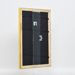 Efektný drevený rám obrazu Profil 85 Gold 10x10 cm antireflexné sklo
