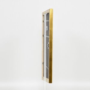 Efektný drevený rám na obrazy Profil 85 Gold 60x80 cm antireflexné sklo