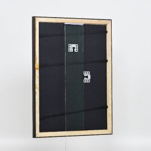 Efekt drevený obrazový rám profil 85 čierny 62x93 cm antireflexné sklo
