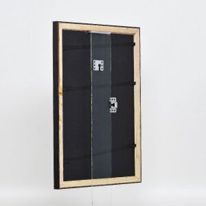Efekt drevený obrazový rám profil 85 čierny 62x93 cm antireflexné sklo